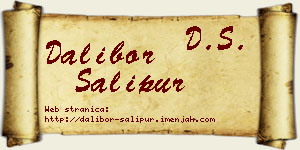 Dalibor Šalipur vizit kartica